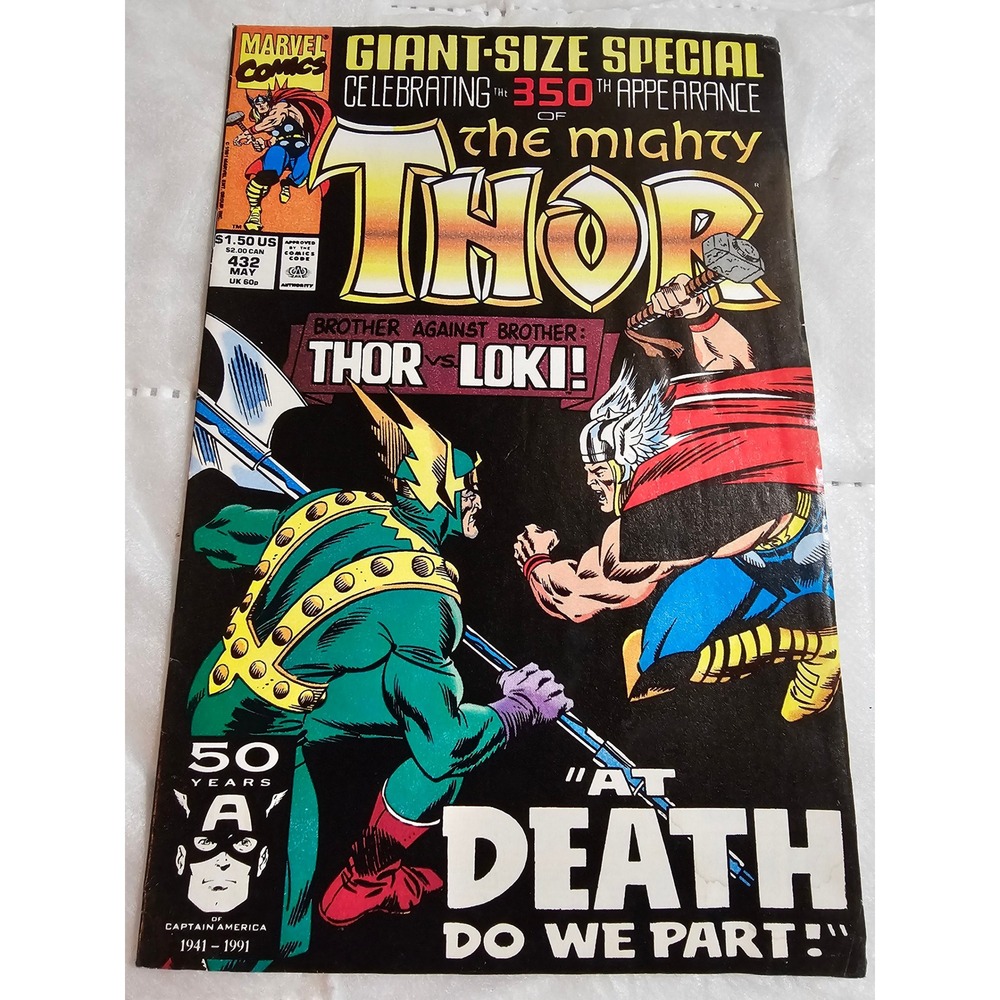 Marvel Giant-Size Thor Comic Book 350th‎ Appearance Thor vs Loki